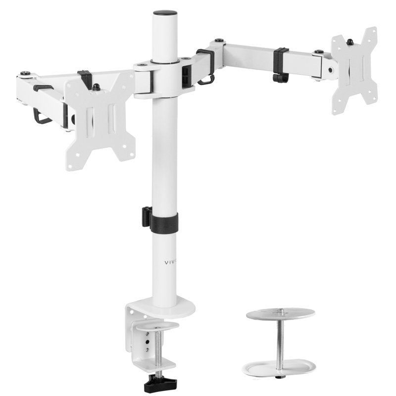 VIvo Dual Monitor Height Adjustable Universal 2 Screen Desk Mount Wayfair
